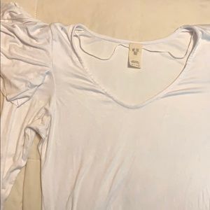 Free People Long Sleeve White Top